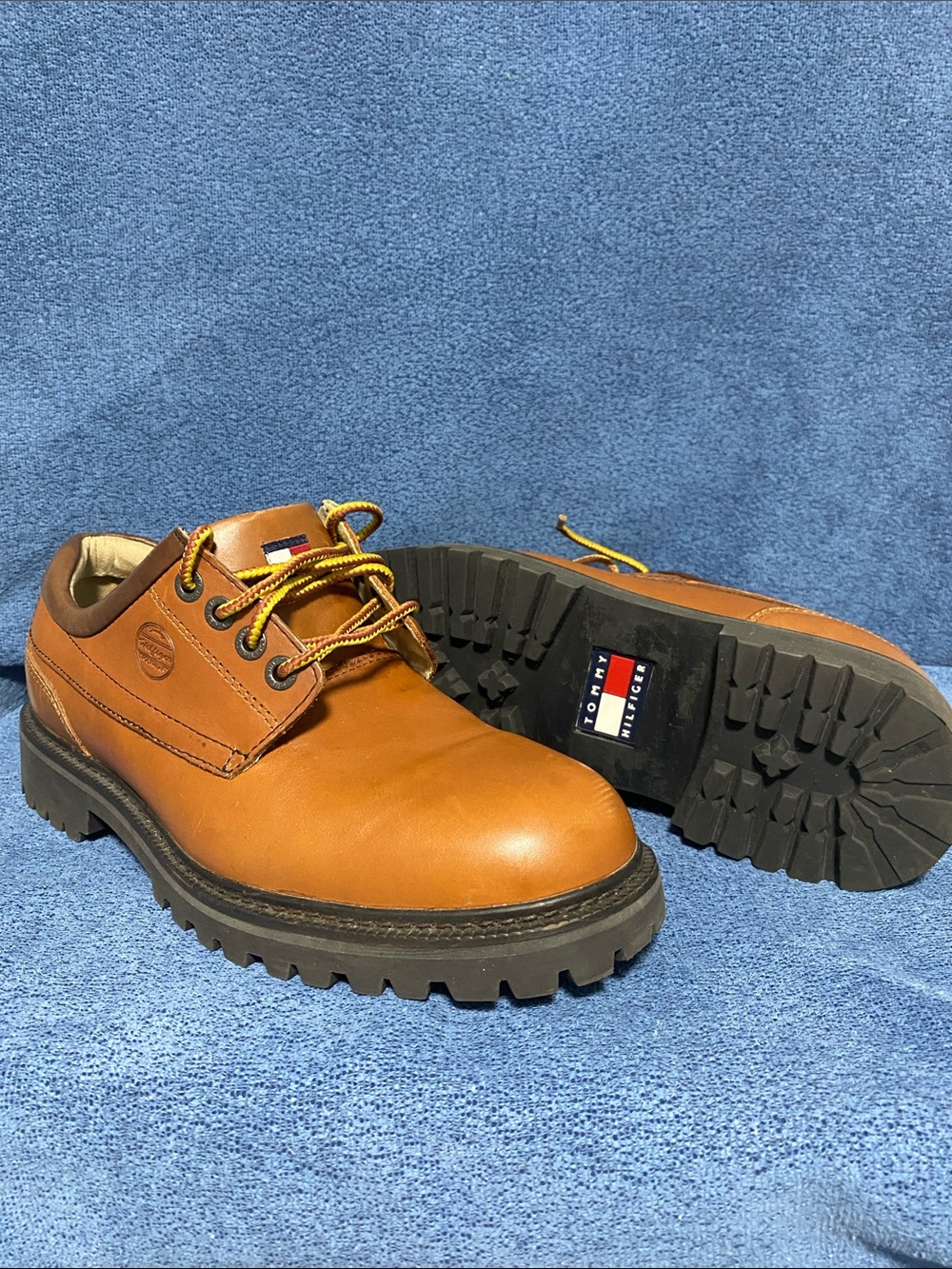 Tommy Hilfiger Men’s Brown Leather Lace-Up Shoes